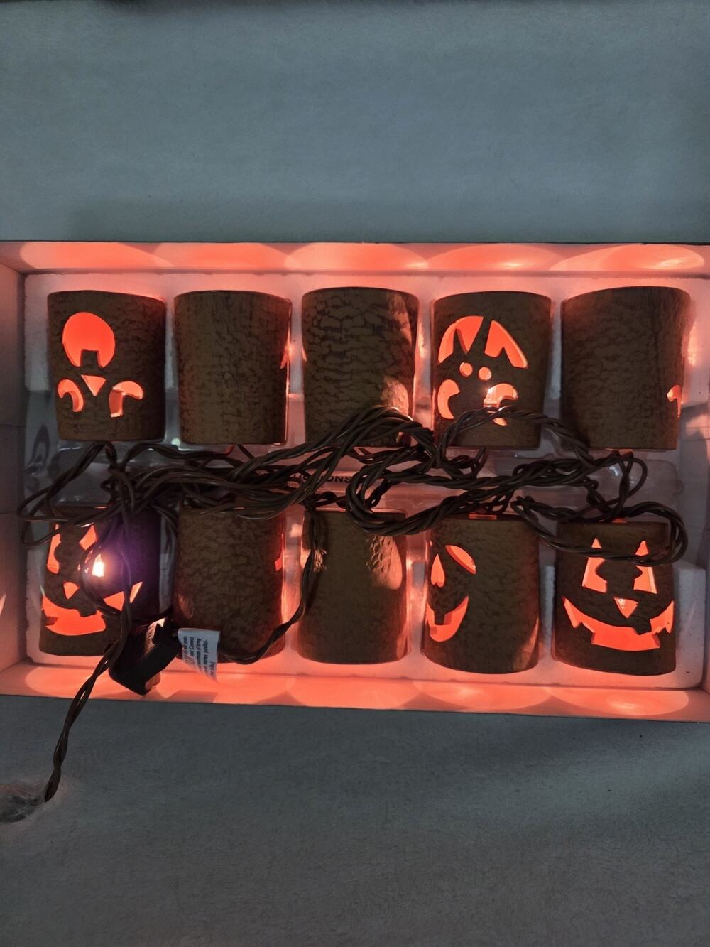 Eddie Bauer Home Terra Cotta Grinning Luminary Lights Hard To Find